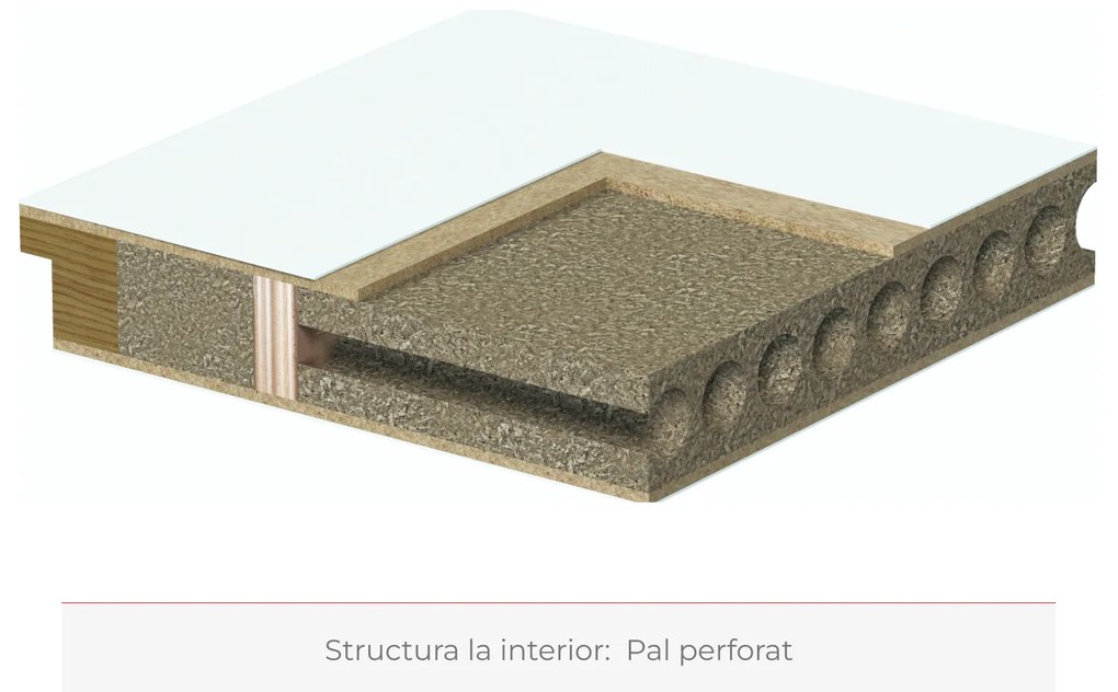 Usa cu toc reglabil HDF PORTA VECTOR Y - ST DR 140-180 mm, Vopsea Standard