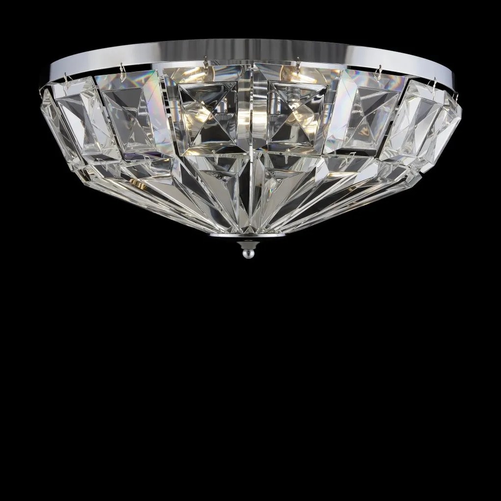 Lustra aplicata design neoclasic Facet crom 48,6cm