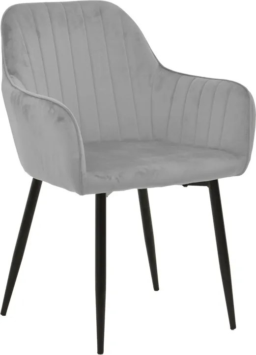 Scaun Bucatarie/Dining Noell XL Catifea Gri
