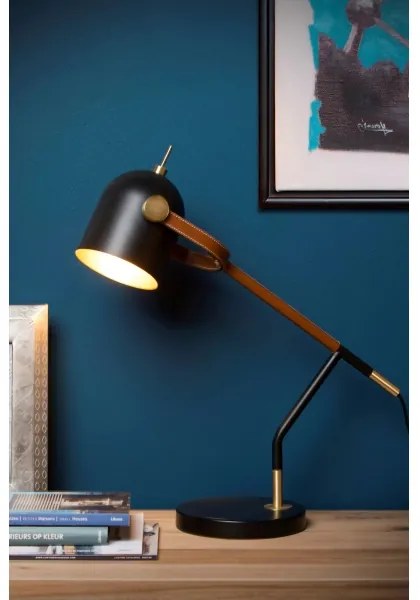 Lampă de masă Lucide 05627/01/30 WAYLON 1xE27/25W/230V negru