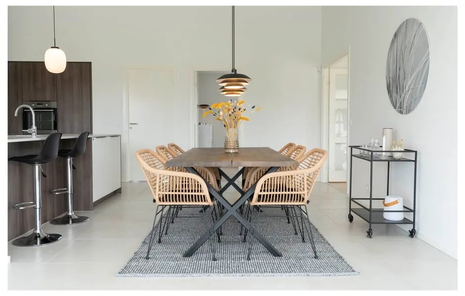 Set 2 scaune de grădină din ratan artificial House Nordic Trieste