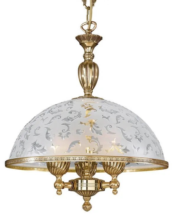 Lustra, Pendul clasic din alama si sticla 6202