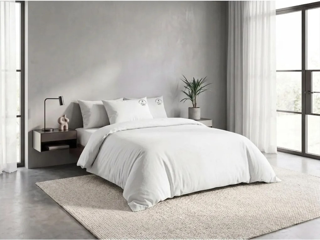 Lenjerie de pat din bumbac PLAIN BEAUTY albă Dimensiune lenjerie de pat: 2 buc 60 x 70 cm | 200 x 220 cm