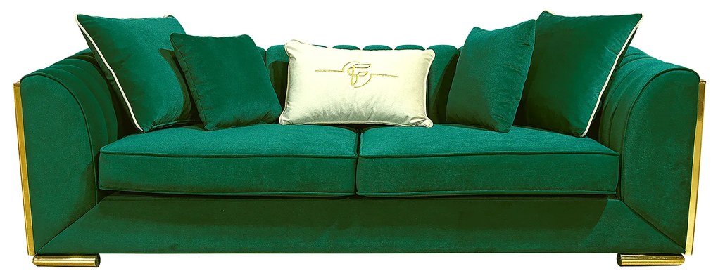 Set MAJESTY 3-1-1, canapea fixa 3 locuri, 2 fotolii fixe, verde