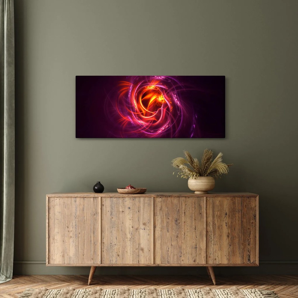 Tabloul cu abstracțiune modernă care luminează (120x50 cm)