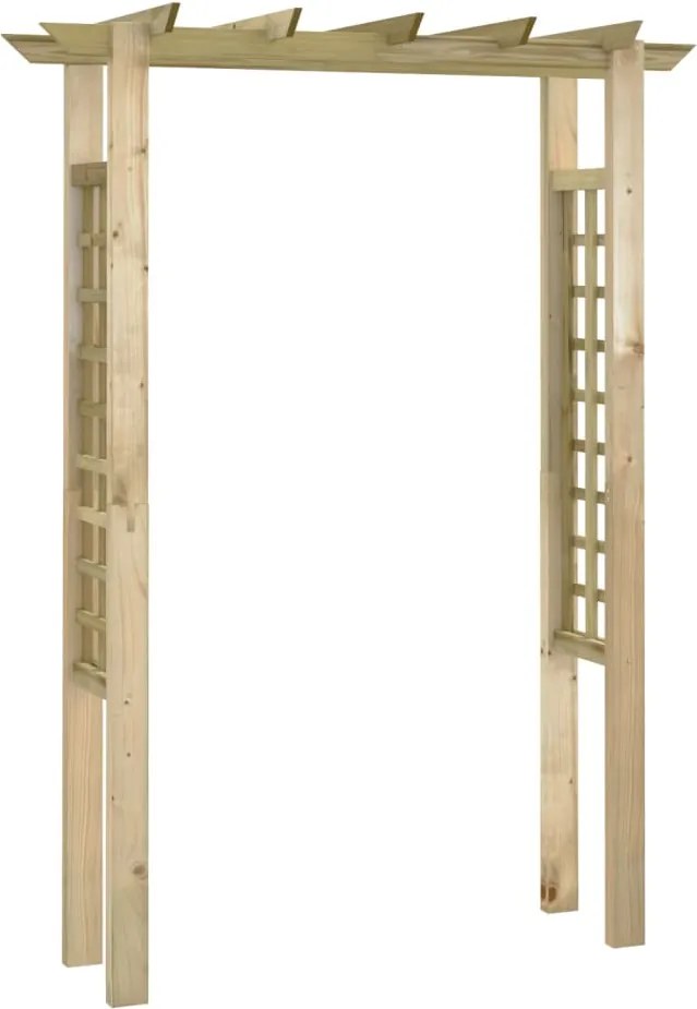 vidaXL Pergolă/Arcadă de trandafiri, 150 x 60 x 204 cm, lemn tratat