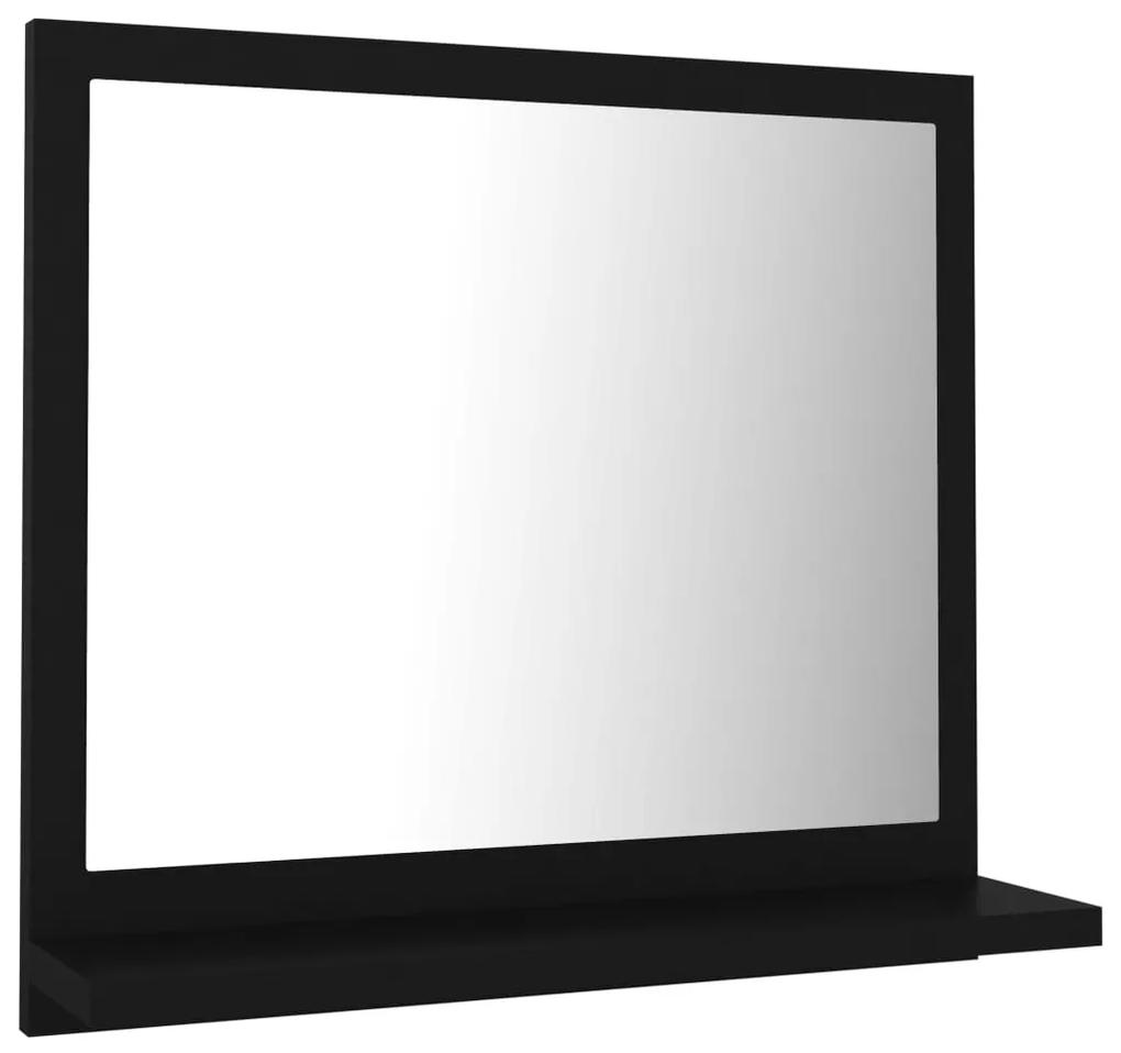 804554 vidaXL Oglindă de baie, negru, 40 x 10,5 x 37 cm, PAL