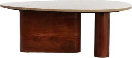 Măsuță de cafea maro 72x90 cm Mahelona – Light &amp; Living