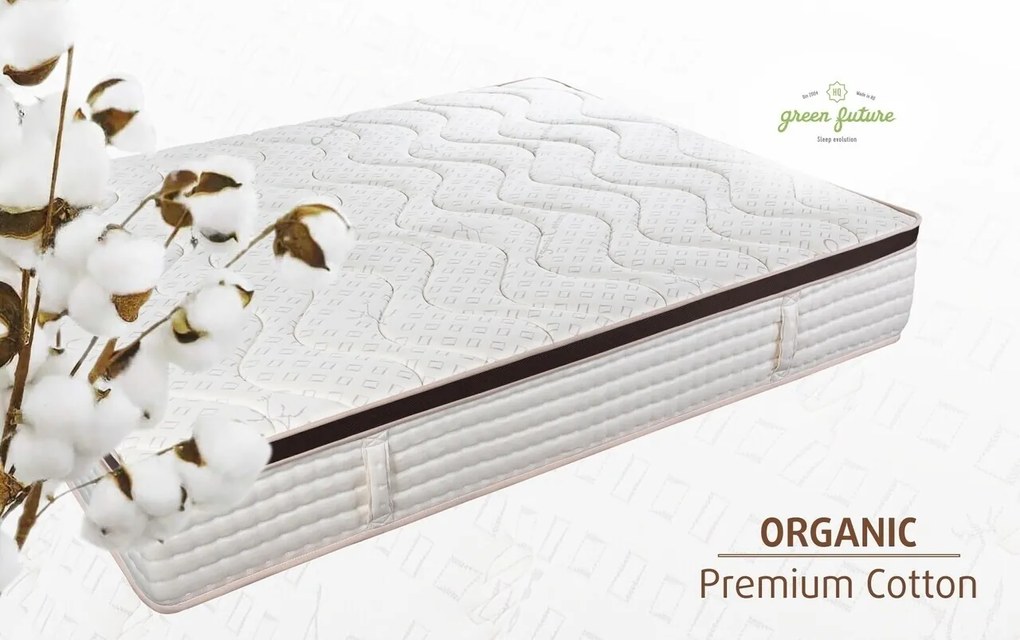 Saltea Perugia Organic Cotton Pocket Memory 7 Zone de Confort 140x190 cm