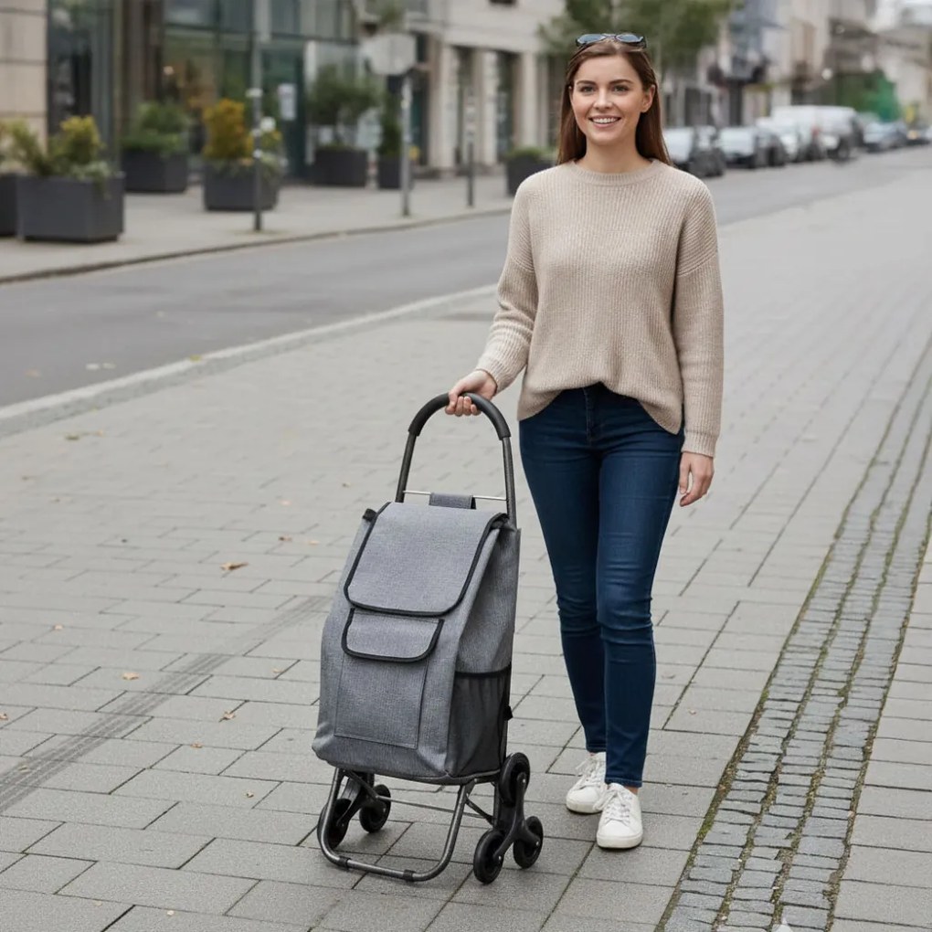 Geantă de cumpărături cu roți 33 litri, triciclu