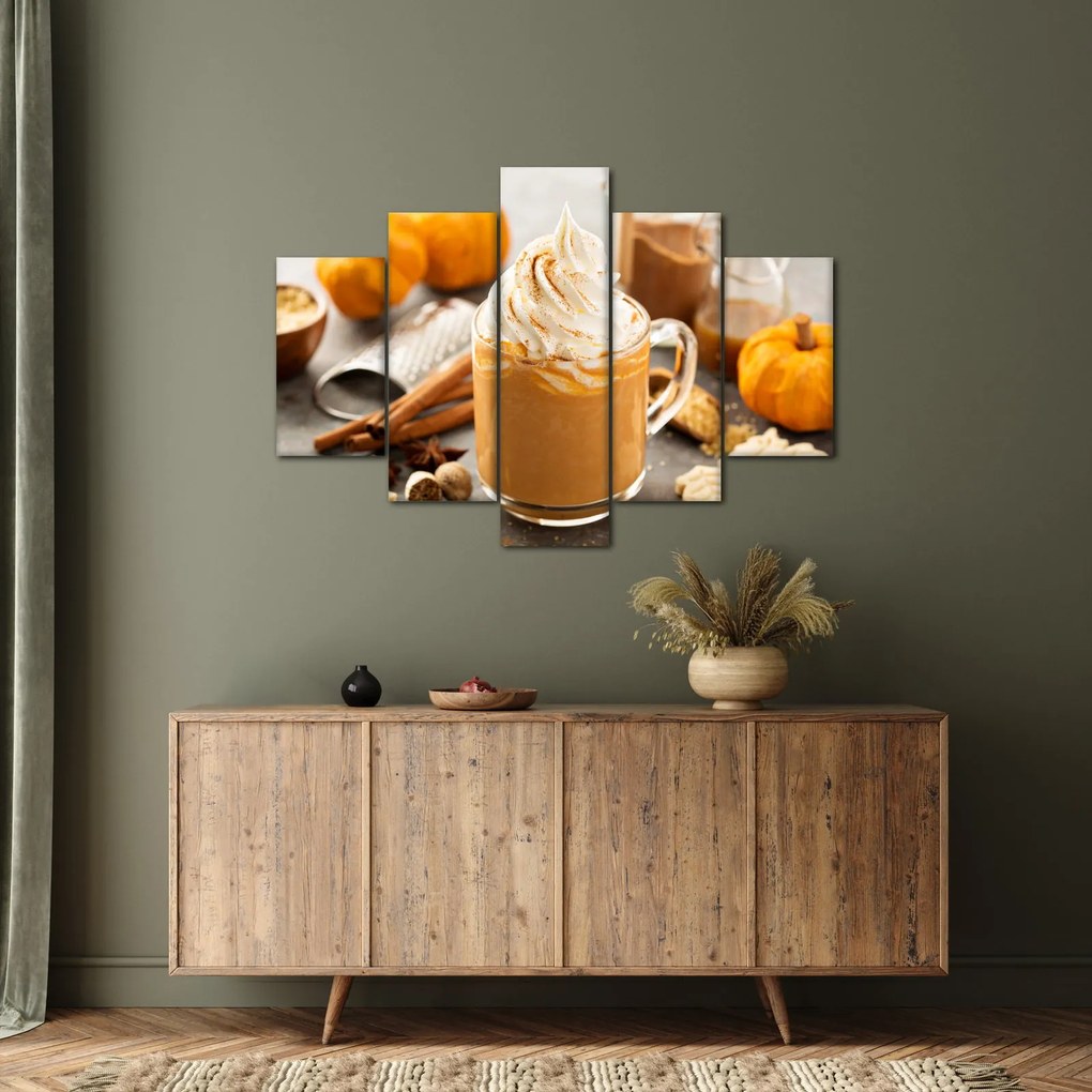 Tablou - Cafea cu lapte de dovleac (150x105 cm)