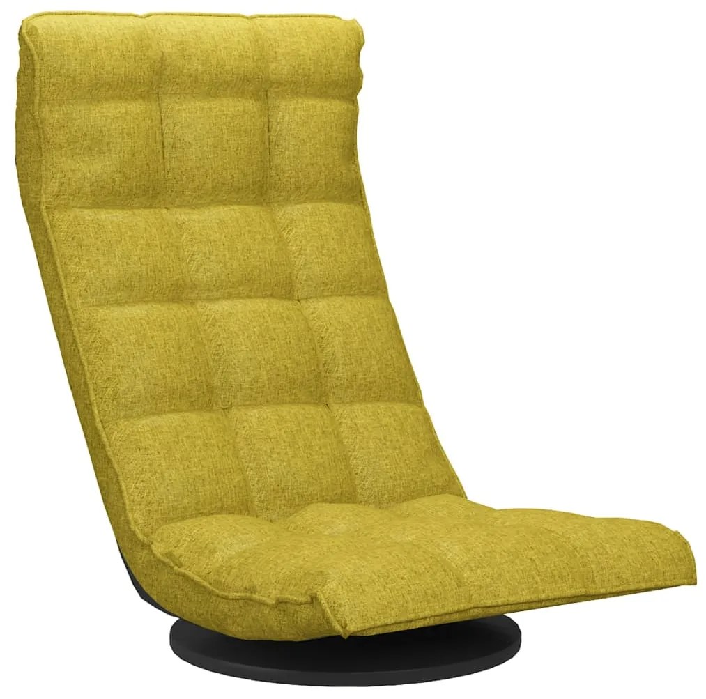 336579 vidaXL Scaun de podea pivotant, verde, material textil