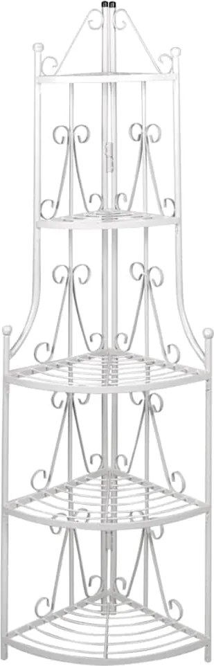 vidaXL Suport plante Alb