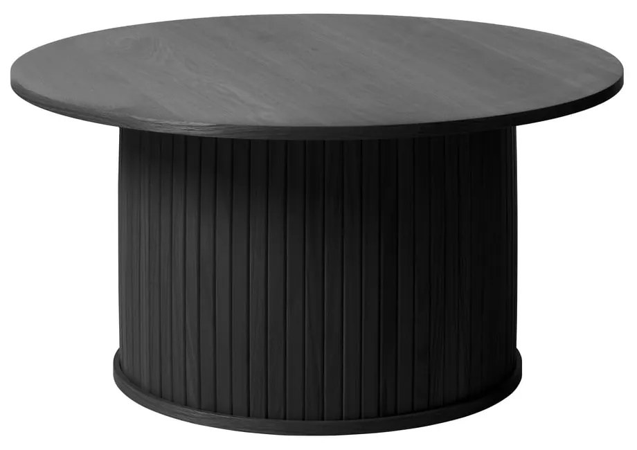 Măsuță de cafea neagră rotundă ø 90 cm Nola – Unique Furniture