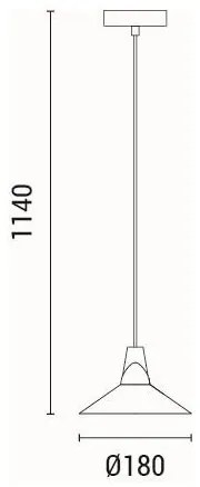 Lustră pe cablu 1xE27/15W/230V alb