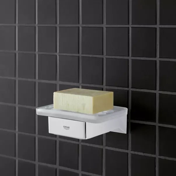 Savoniera Grohe Selection Cube alb