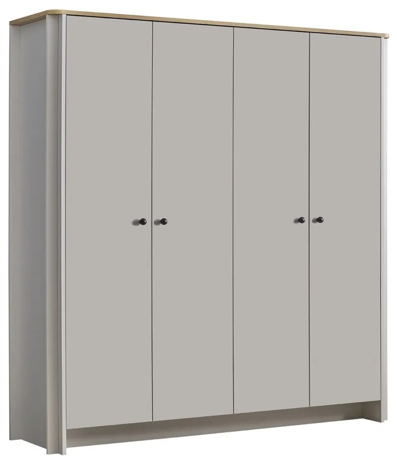 Dulap copii 4 usi Sirius ,   mobilier modern pentru camera copiilor, 180x57x200 cm