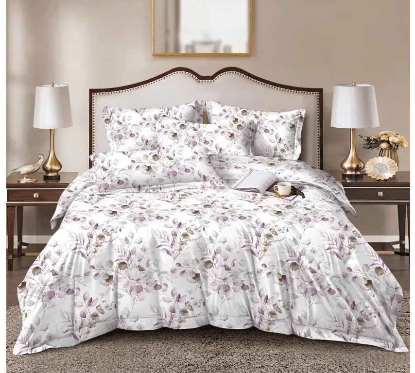 Lenjerie de pat din microfibra FLORANY albă Dimensiune lenjerie de pat: 70 x 90 cm | 140 x 200 cm