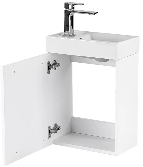 Mobilier de baie fantastic Melanie cu oglindă, alb