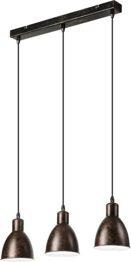 Brilagi - Lustru LED suspendat pe cablu RIDDY 3xE27/60W/230V cupru/patină