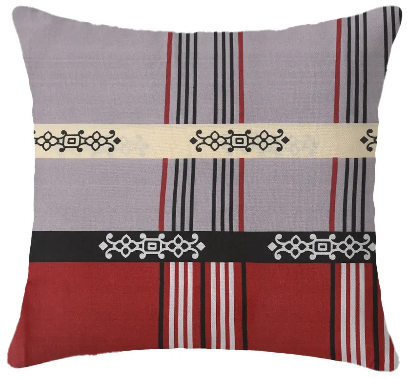 Set 2 bucati huse decorative pentru perna DANIELA 45x45 cm, vinova