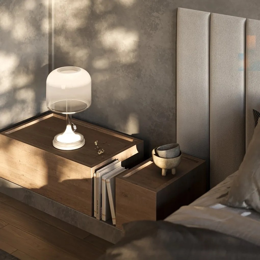 Veioza/Lampa de masa LED design modern Spirito alba