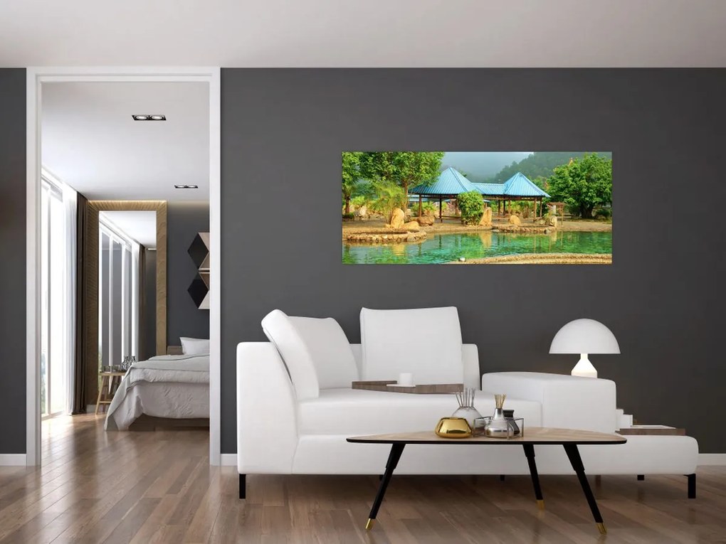 Shanghai hotel park (120x50 cm)