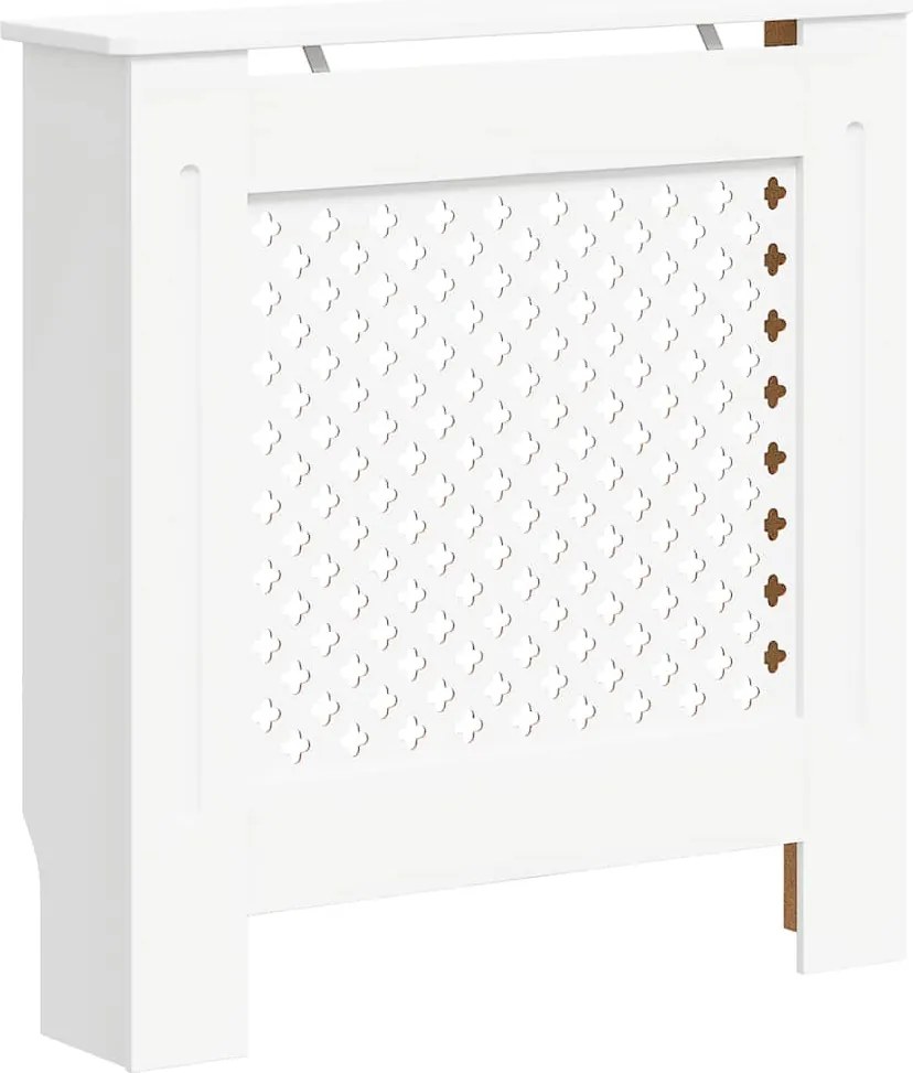 vidaXL Mască pentru calorifer, alb, 78 cm, MDF