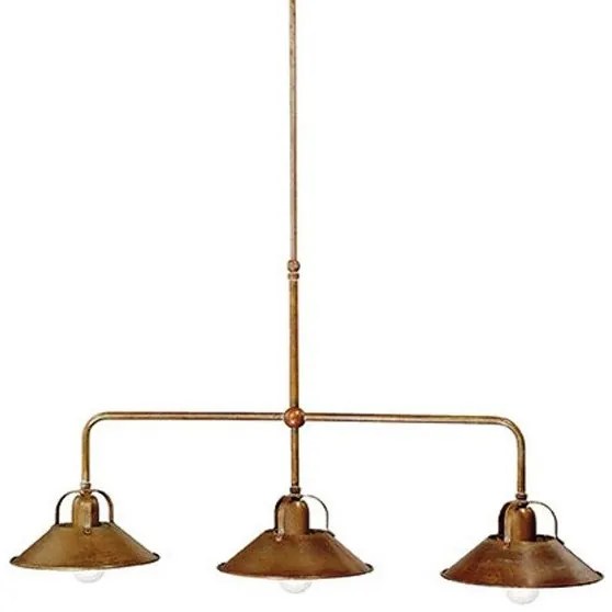 Lustra, Pendul rustic fabricat manual 3 brate La Cascina 204.10.OO
