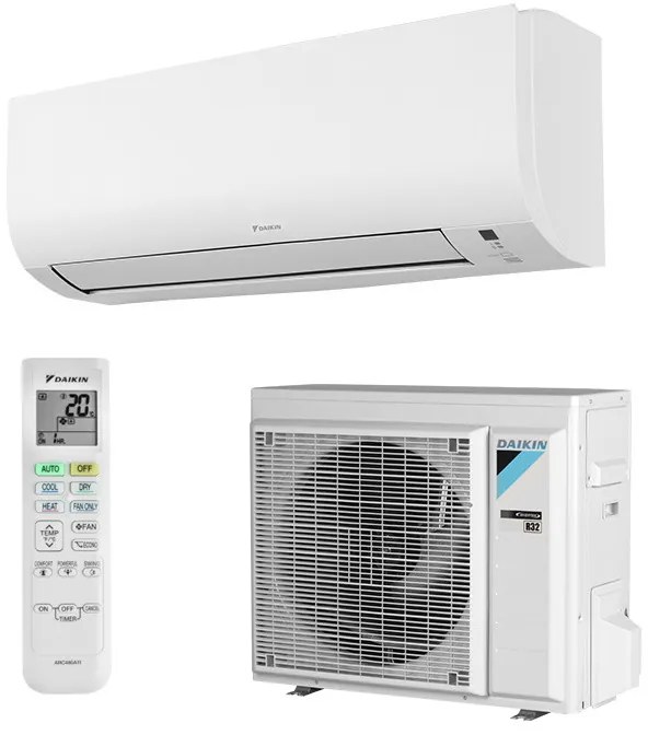Aparat de aer conditionat inverter Daikin Comfora Plus FTXD25A / RXD25A, 9000 BTU, 18 m², A+++, Wi-Fi, R-32, Alb