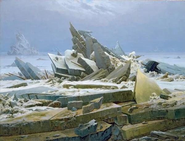 Reproducere The Polar Sea, 1824, Friedrich, Caspar David