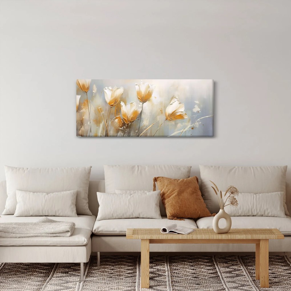 Tablou - Pictura de lalele (120x50 cm)