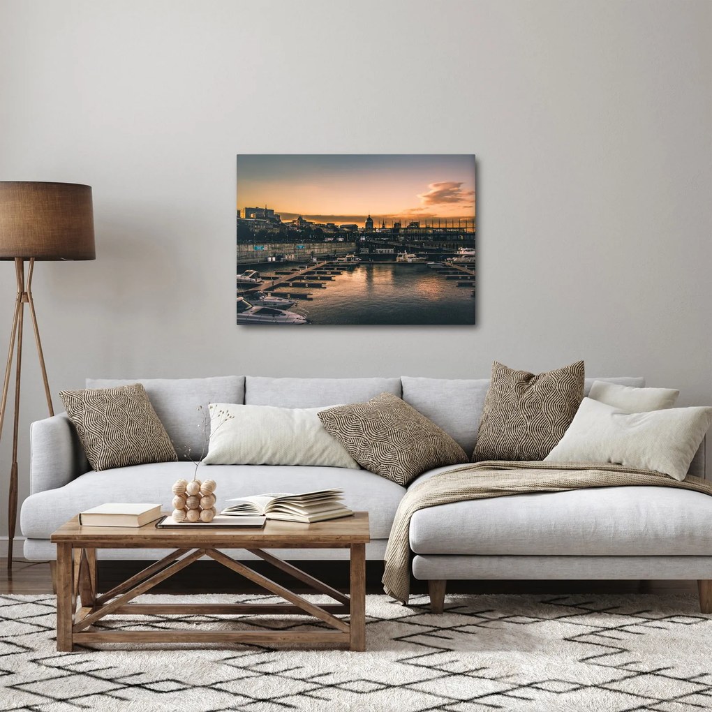Tablou - orașul port (70x50 cm)