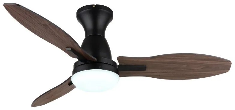 Lustra LED cu ventilator si telecomanda GALE negru 03671B GL