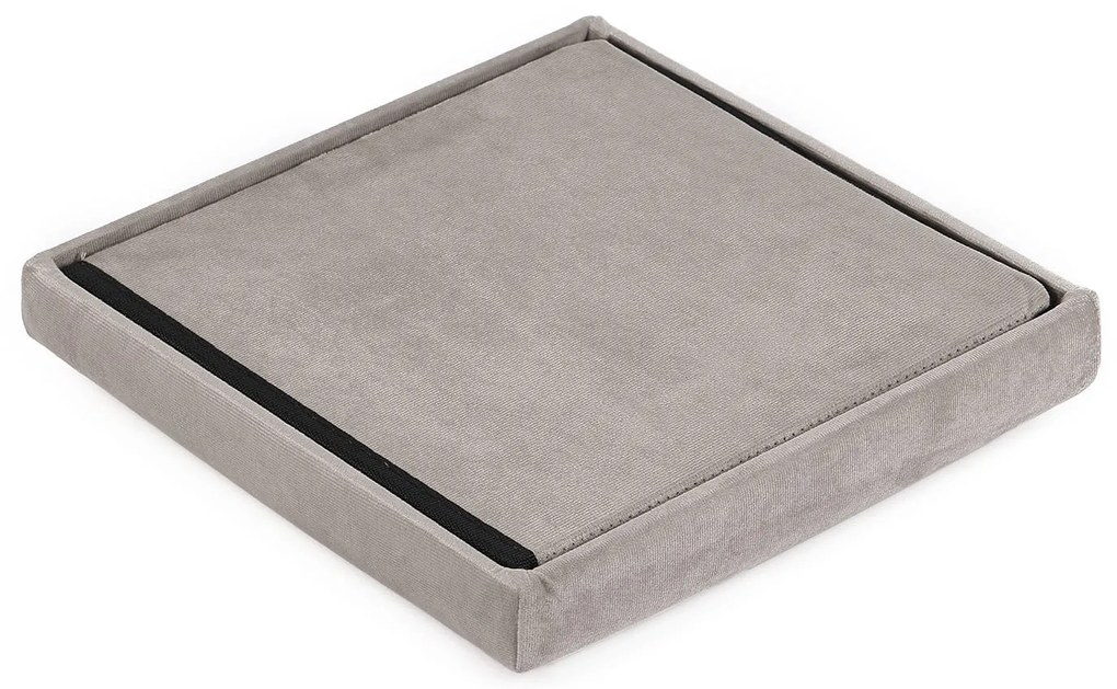 Taburet pliabil bej CUBEXO VELVET M