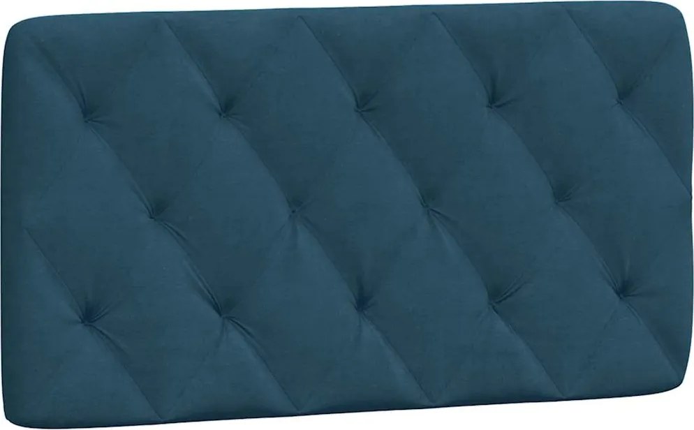 vidaXL Pernă tăblie de pat, albastru, 100 cm, catifea