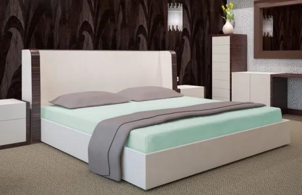 Cearsaf de pat din bumbac verde Lăţime: 180 cm | Lungime: 200 cm