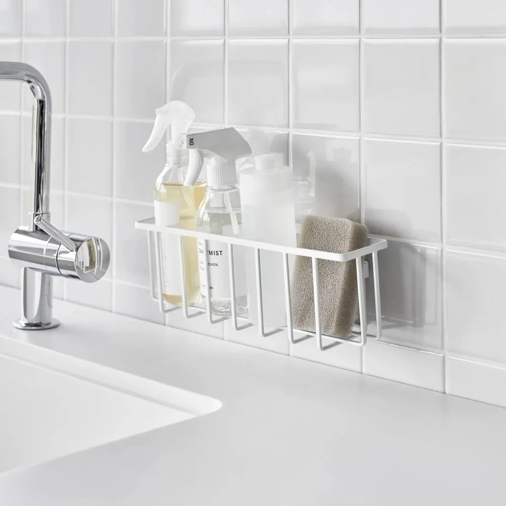 Suport pentru accesorii de spălat alb autoadeziv din metal Film Hook – YAMAZAKI