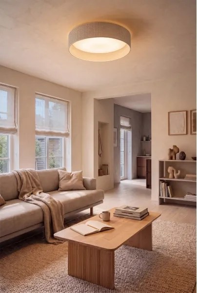 Brilagi-LED Plafonieră VELVET SIMPLE LED/24W/230V 3000K Ø 45 cm crem