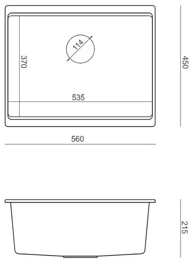 Chiuveta din granit Logan 100 negru metalic ventil auriu