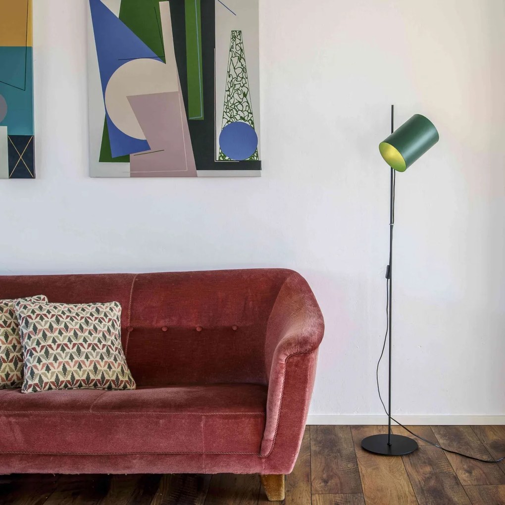 Lampa de podea orientabila design modern GUADALUPE verde