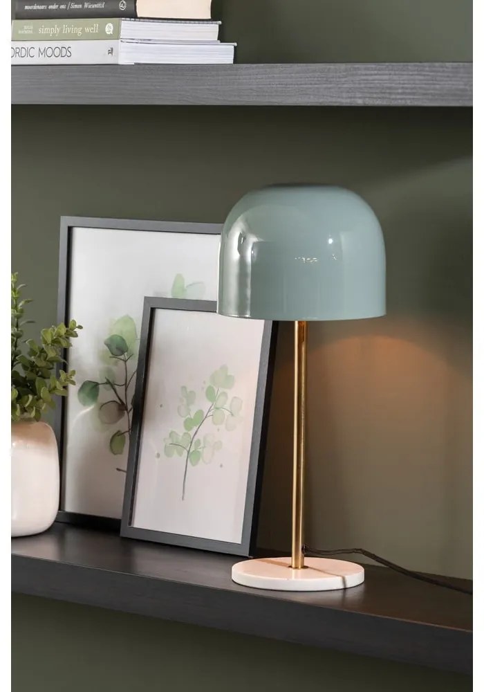 Veioză verde-mentă cu abajur din metal (înălțime 50 cm) Manta – Leitmotiv