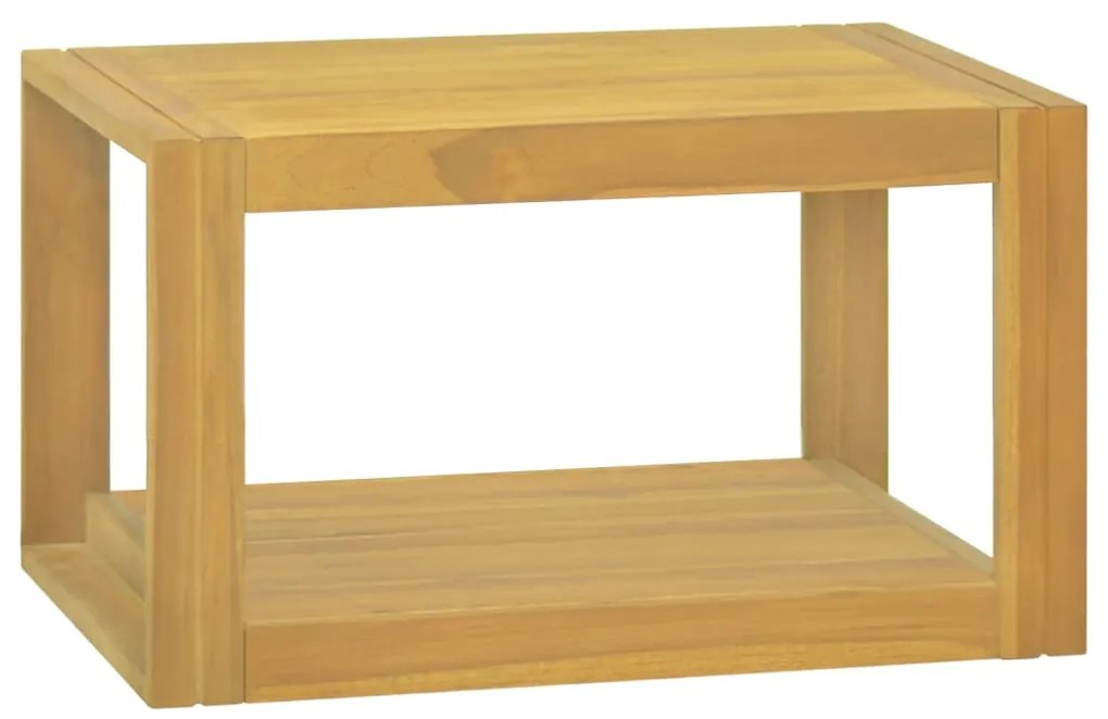 vidaXL Dulap de baie suspendat, 60x45x35 cm, lemn masiv de tec