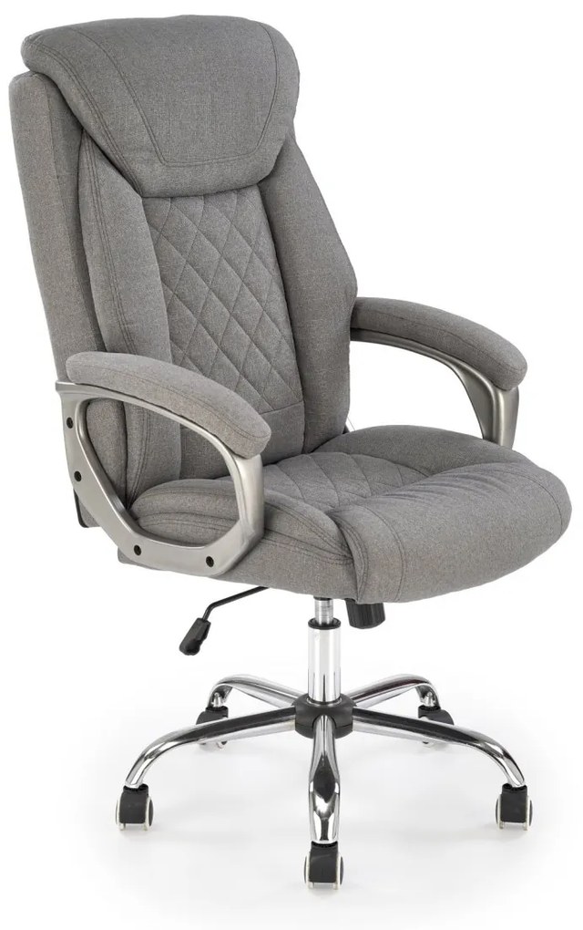 Scaun de birou Helder 2 piele ecologica gri H120 cm