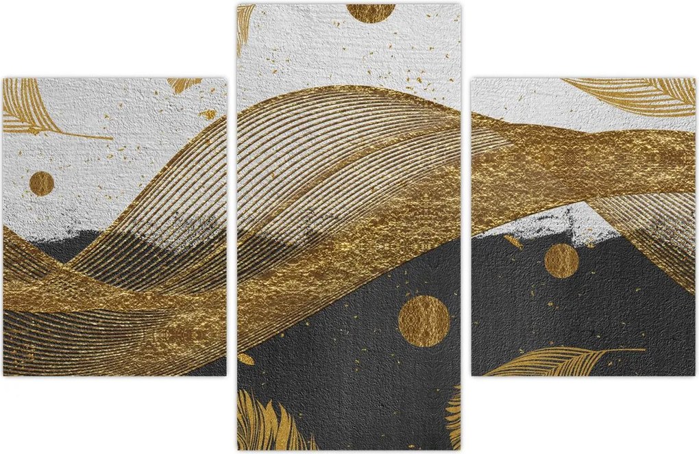 Tablou - Pene aurii (90x60 cm)