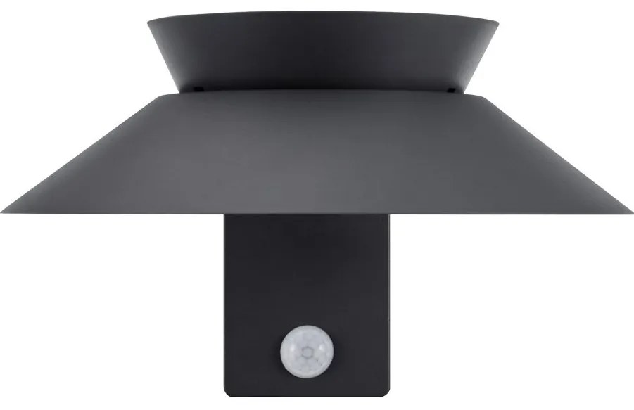 Aplica LED solara de exterior cu senzor de miscare IP44 Justina antracit