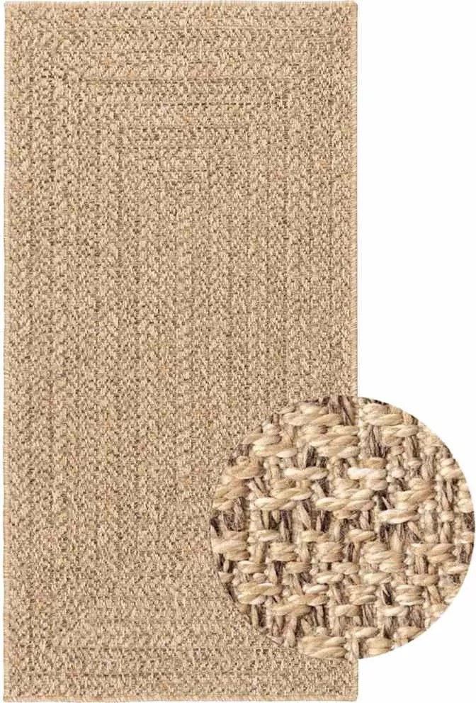 vidaXL Covor ZIZUR aspect iută, 100x200cm, pentru interior și exterior