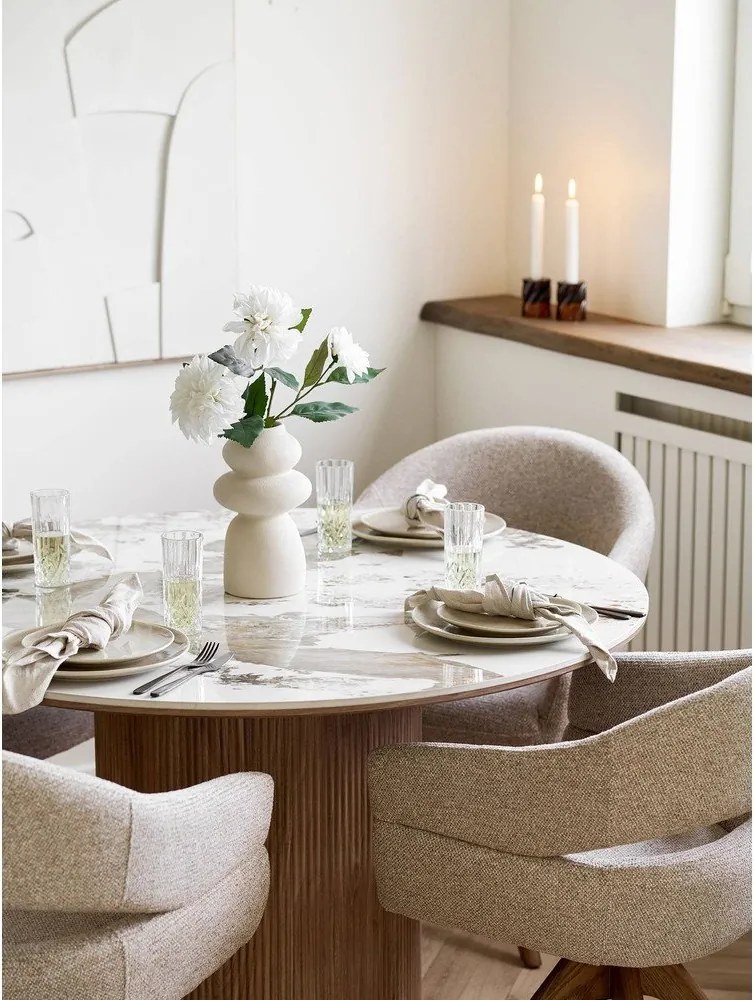 Farfurii grej 4 buc. din gresie ø 21 cm Viola – House Nordic