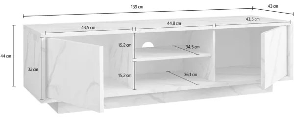 Comodă TV IDEA albă