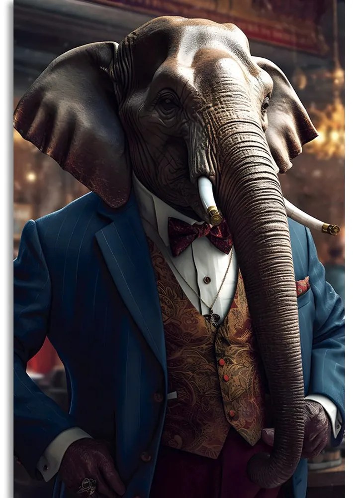 Tablou animal gangster elefant